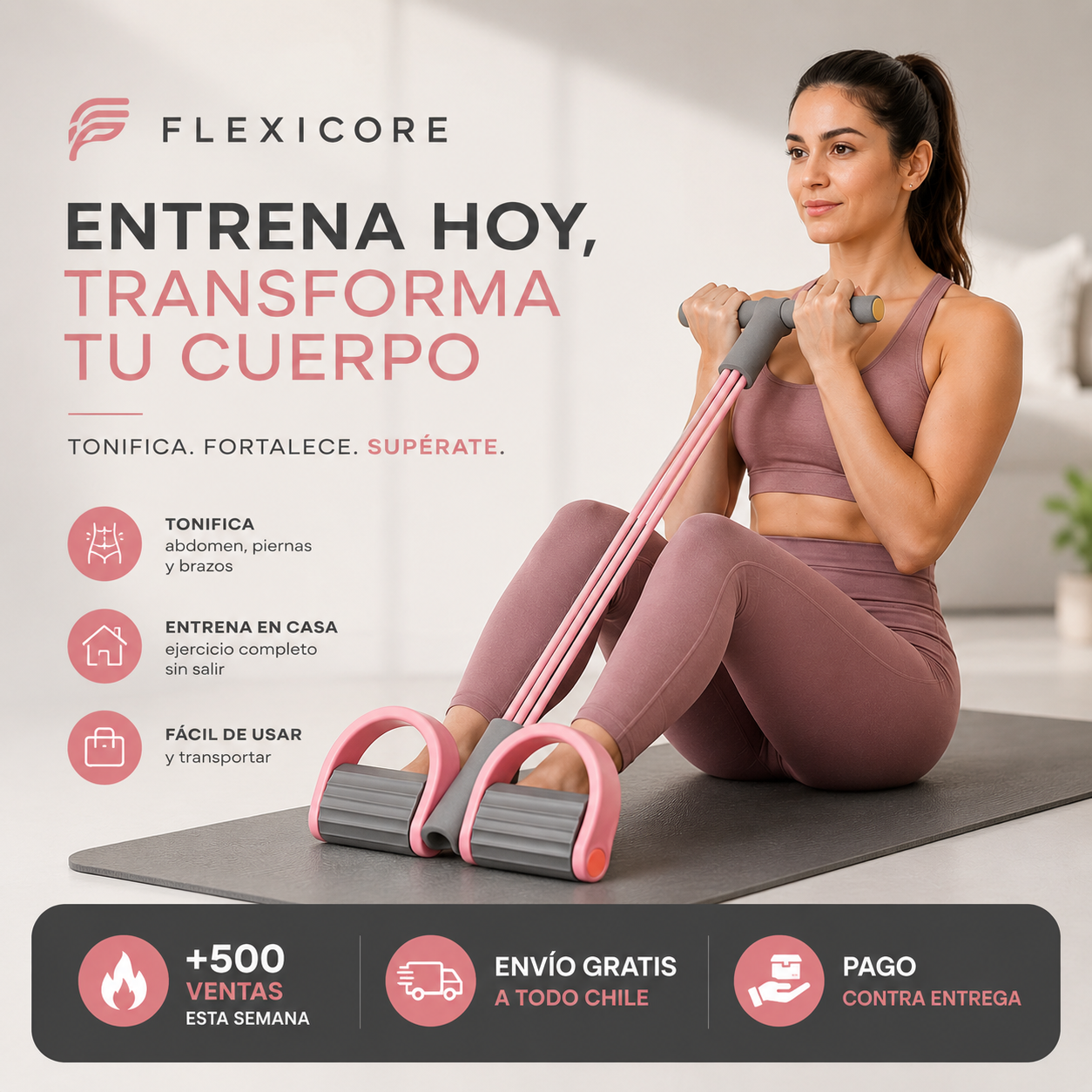 FlexiCore™ - Bandas Elasticas Con Pedal