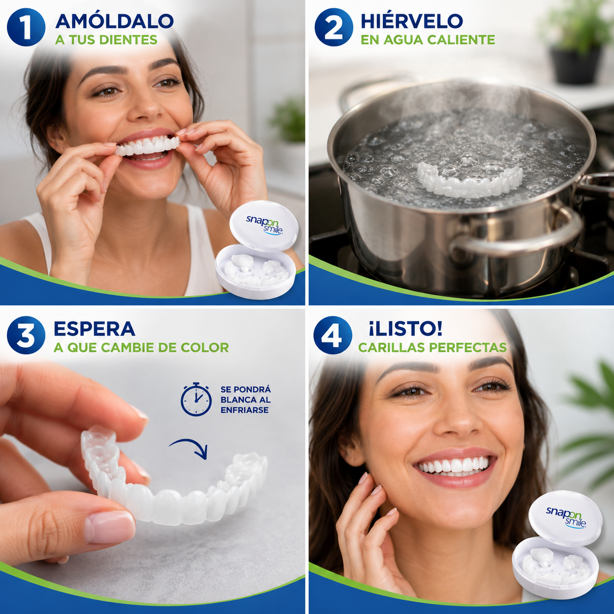 Carillas Dentales Moldeables - SnapOn™ 3x1