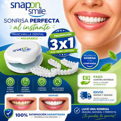 Carillas Dentales Moldeables - SnapOn™ 3x1