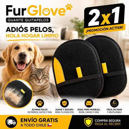 FurGlove™ 2x1 - Guante Removedor de Pelo 2 en 1