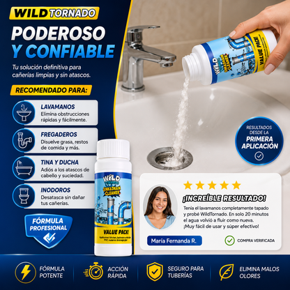 WildTornado™ - Potente Destapa Caños