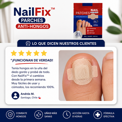 NailFix™ 3x1 - Parches Anti-Hongos